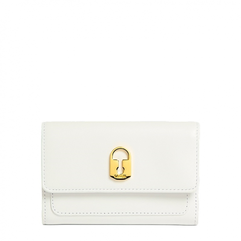 Lancel Idylle Rectangular Flap Compact Geldbörse Damen Weiß | REQ7774QY