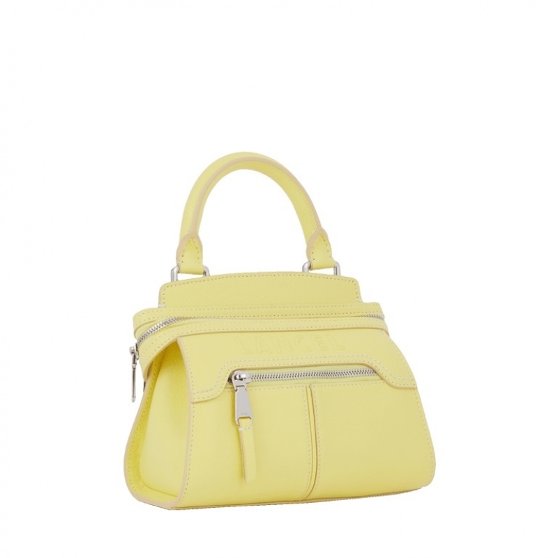 Lancel Ines Mini Zip Carryall Handtasche Damen Gelb | DLF9186WK