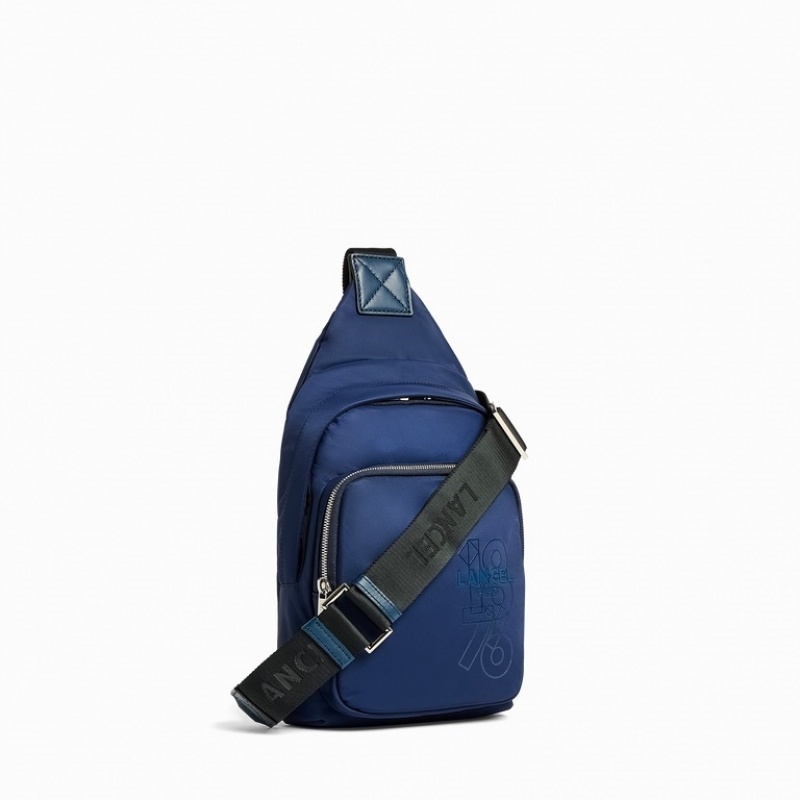 Lancel Leo Monostrap Rucksack Herren Dunkelblau | COU5017EL