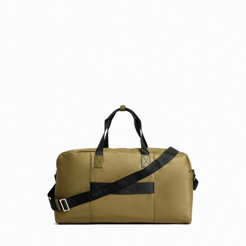 Lancel Leo Wochenendtasche Herren Dunkelkhaki | DOU4286ZC