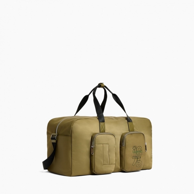 Lancel Leo Wochenendtasche Herren Dunkelkhaki | DOU4286ZC