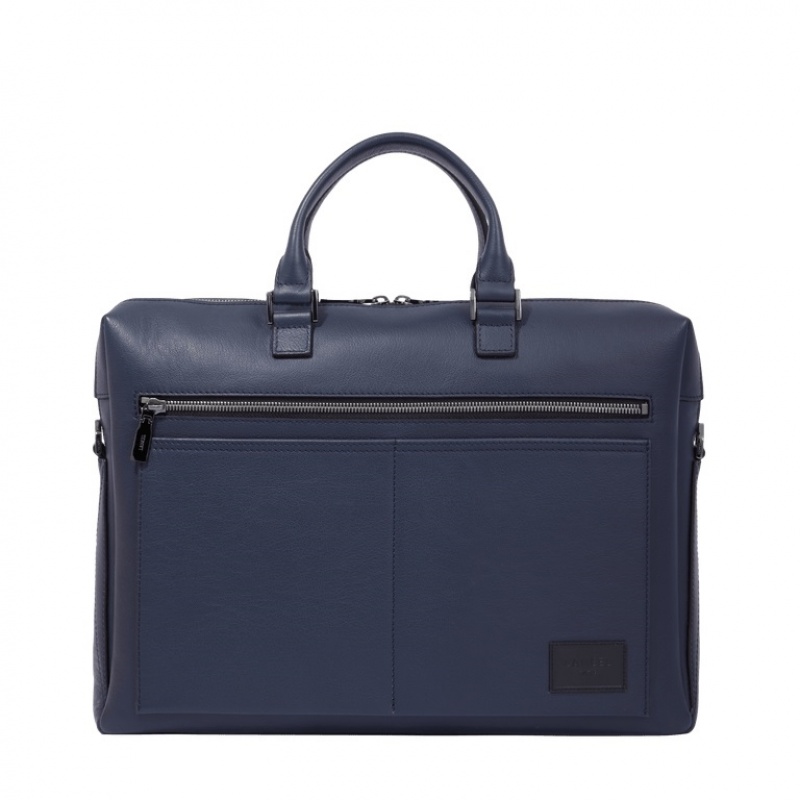 Lancel Neo Nomade Medium Document Aktentaschen Herren Blau | SQY7344OX