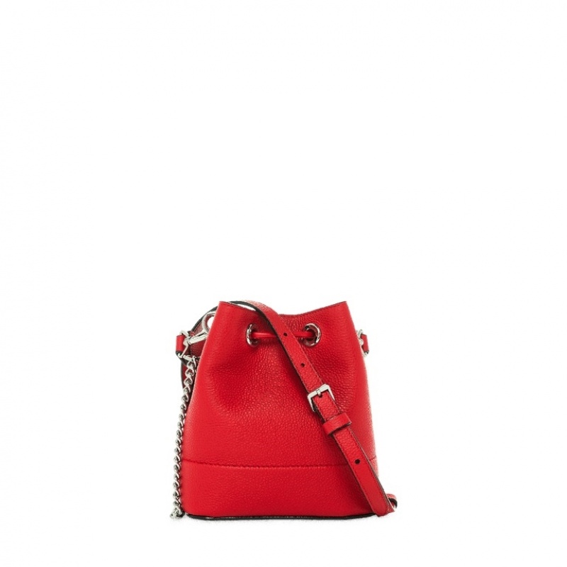 Lancel Ninon Bucket Tasche Damen Rot | IXG6833RI