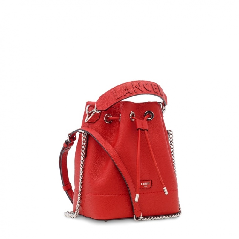 Lancel Ninon Bucket Tasche Damen Rot | OHR2127FG