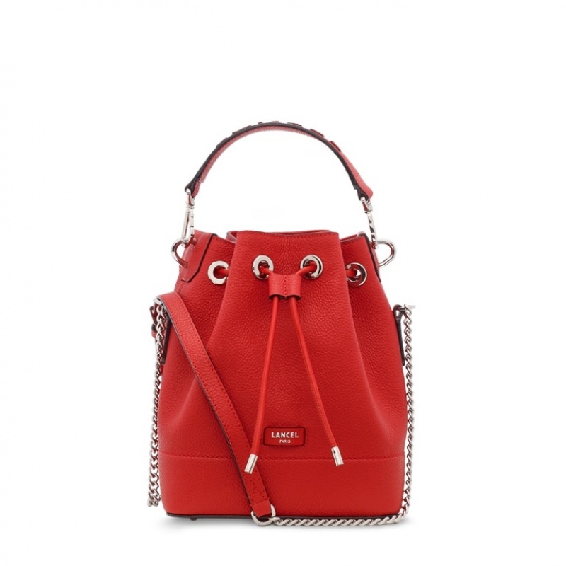 Lancel Ninon Bucket Tasche Damen Rot | OHR2127FG