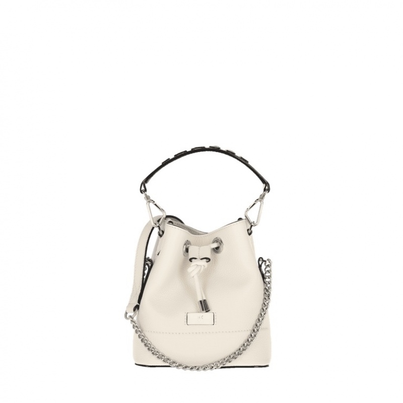 Lancel Ninon Bucket Tasche Damen Weiß | GMP3427XQ