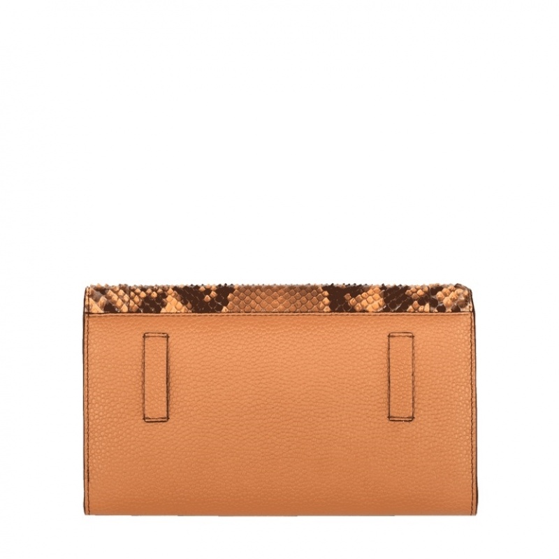 Lancel Ninon Chain Wallet Unterarmtasche-Taschen Damen Braun | VSM7453OU