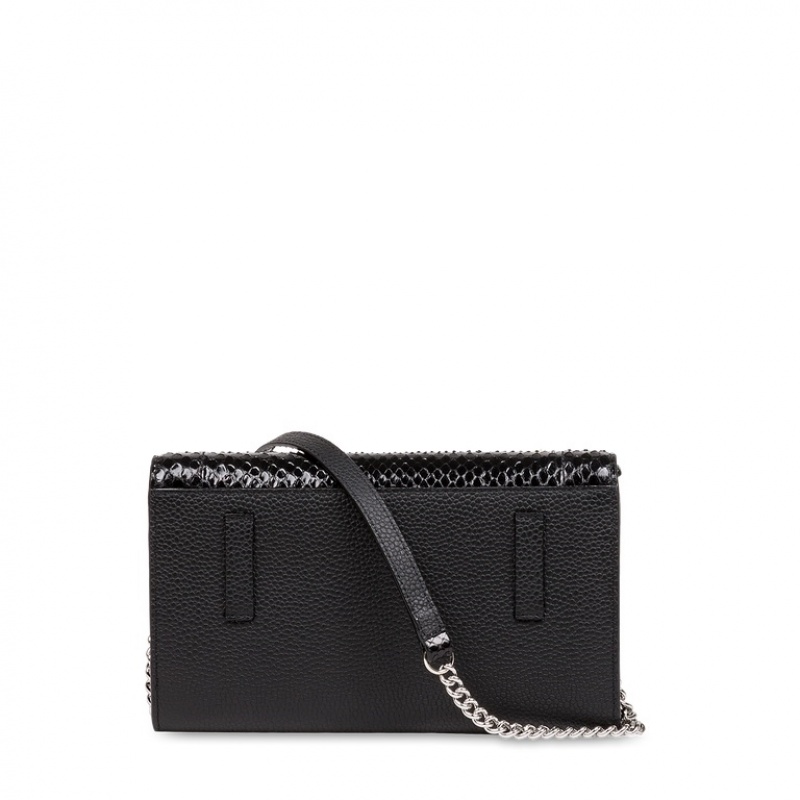 Lancel Ninon Chain Wallet Unterarmtasche-Taschen Damen Schwarz | UMW3358TI