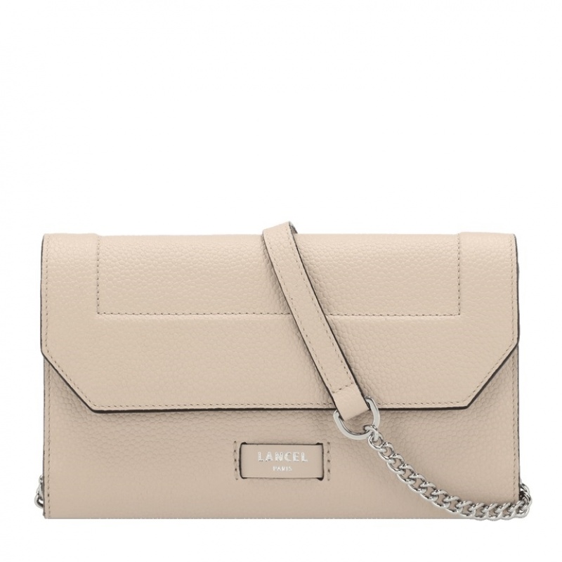 Lancel Ninon Chain Wallet Unterarmtasche-Taschen Damen Weiß | FOH5557QR