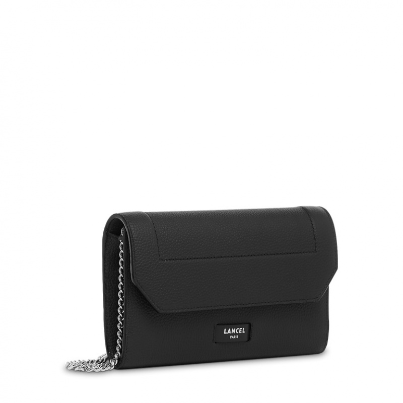 Lancel Ninon Chain Wallet Unterarmtasche-Taschen Damen Schwarz | NJB372ZC