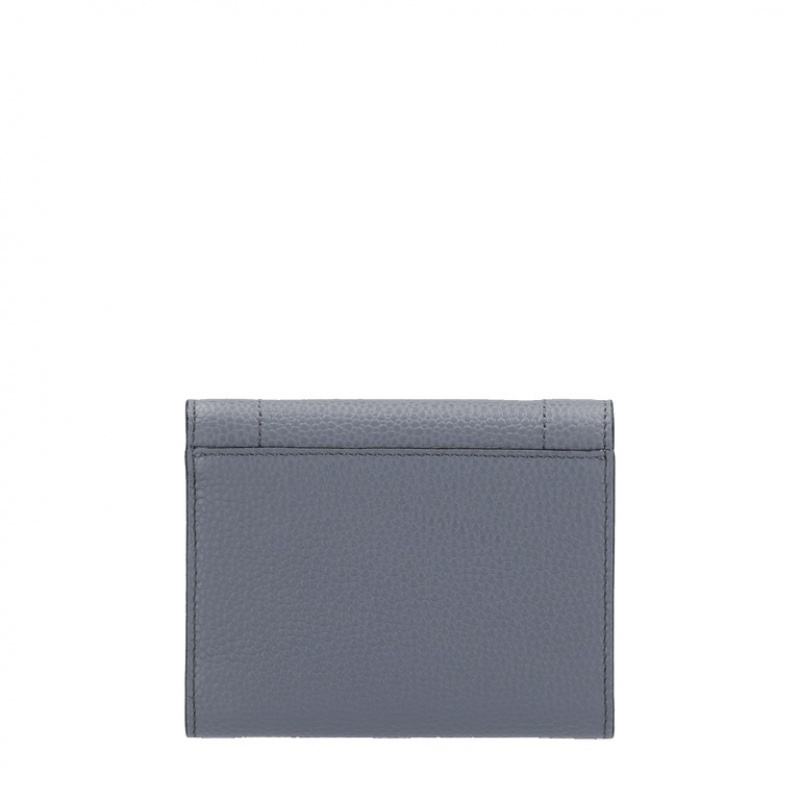 Lancel Ninon Compact Medium Flap Geldbörse Damen Grau | ZHQ3311BG