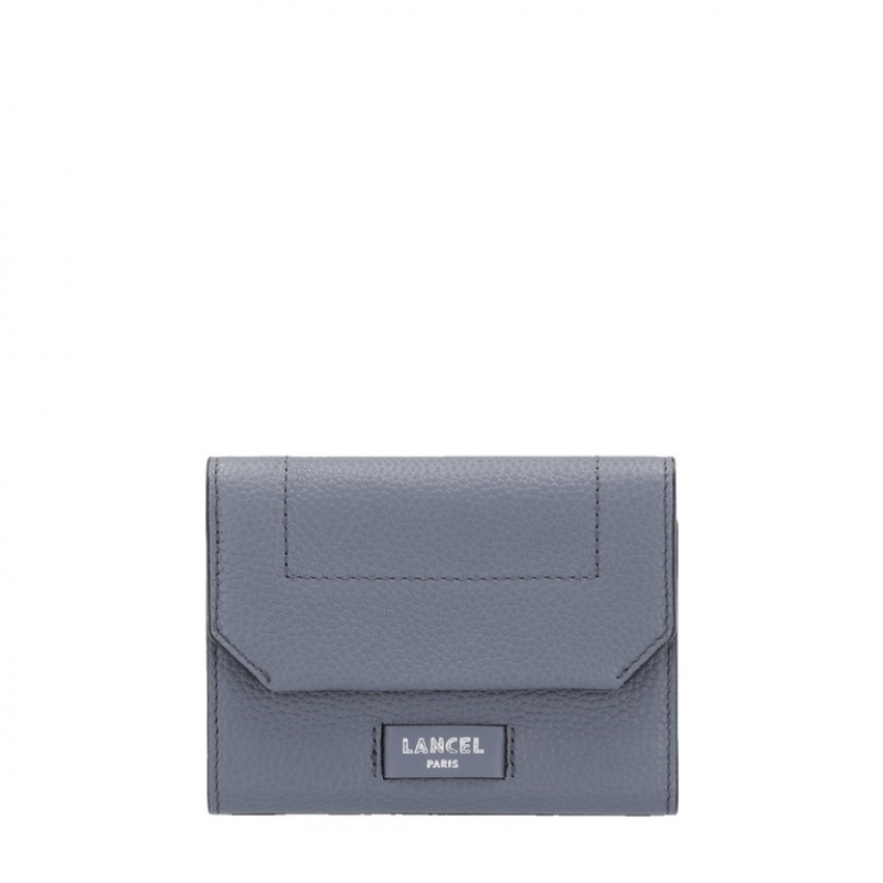 Lancel Ninon Compact Medium Flap Geldbörse Damen Grau | ZHQ3311BG