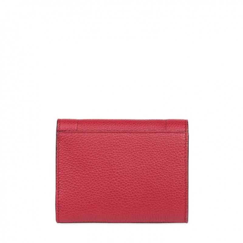 Lancel Ninon Compact Medium Flap Geldbörse Damen Rot | USD3692VM