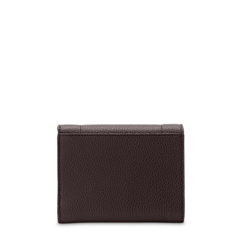 Lancel Ninon Compact Medium Flap Geldbörse Damen Schokolade | XFM6741DQ