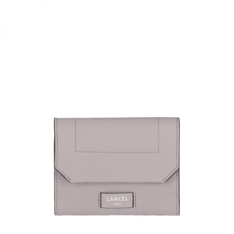 Lancel Ninon Compact Medium Flap Geldbörse Damen Grau | FDG3746KE