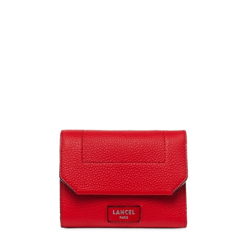 Lancel Ninon Compact Medium Rabat Geldbörse Damen Rot | DZV3521AH