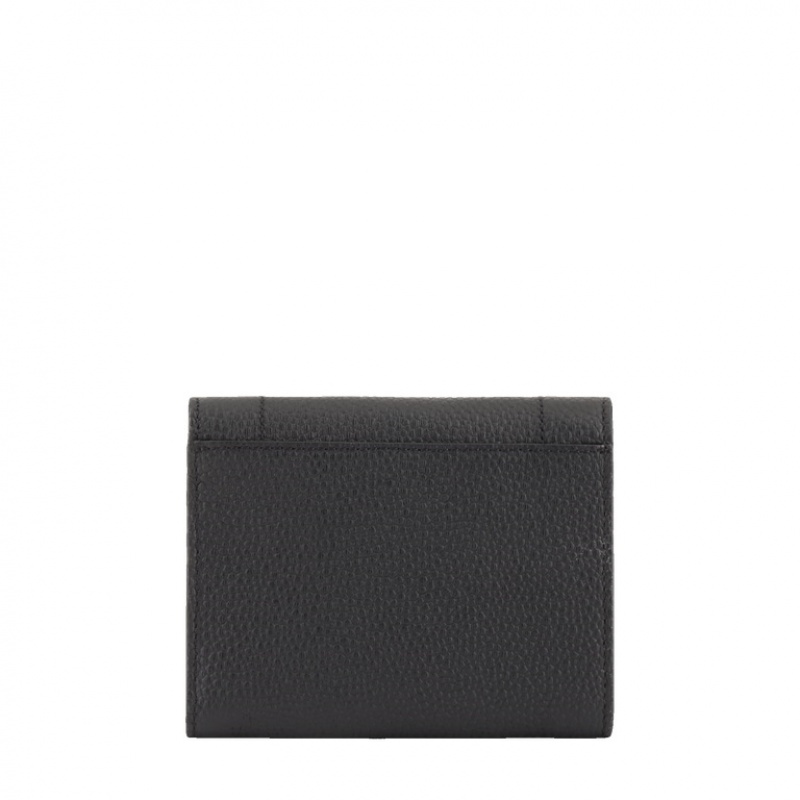 Lancel Ninon Compact Medium With Flap Geldbörse Damen Schwarz | XAA6397EA