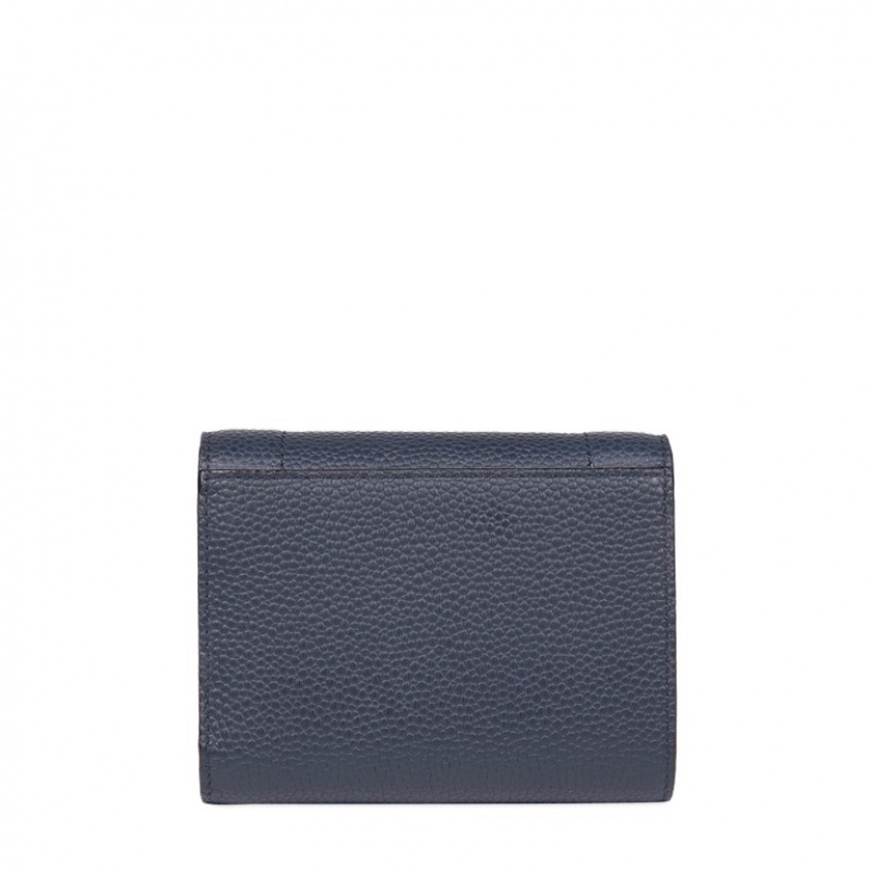 Lancel Ninon Compact Medium With Flap Geldbörse Damen Dunkelblau | UOM1647JO