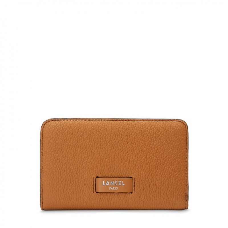 Lancel Ninon Compact Rectangular Zipped Geldbörse Damen Braun | BEL7239MH