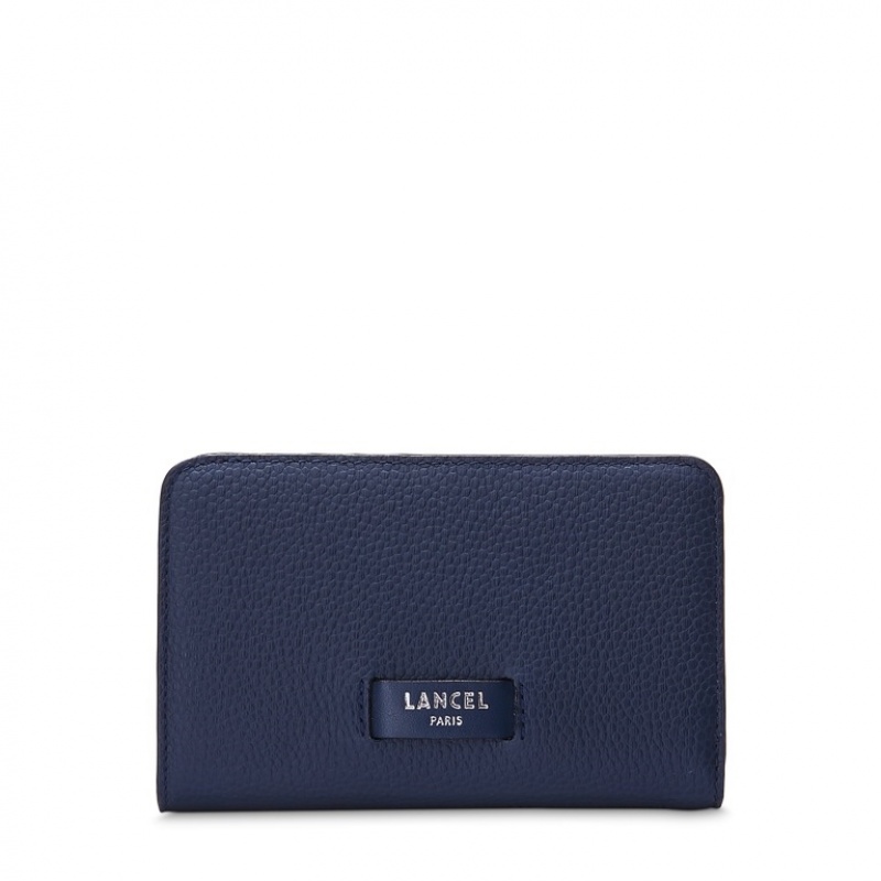 Lancel Ninon Compact Rectangular Zipped Geldbörse Damen Dunkelblau | ADT5780TZ