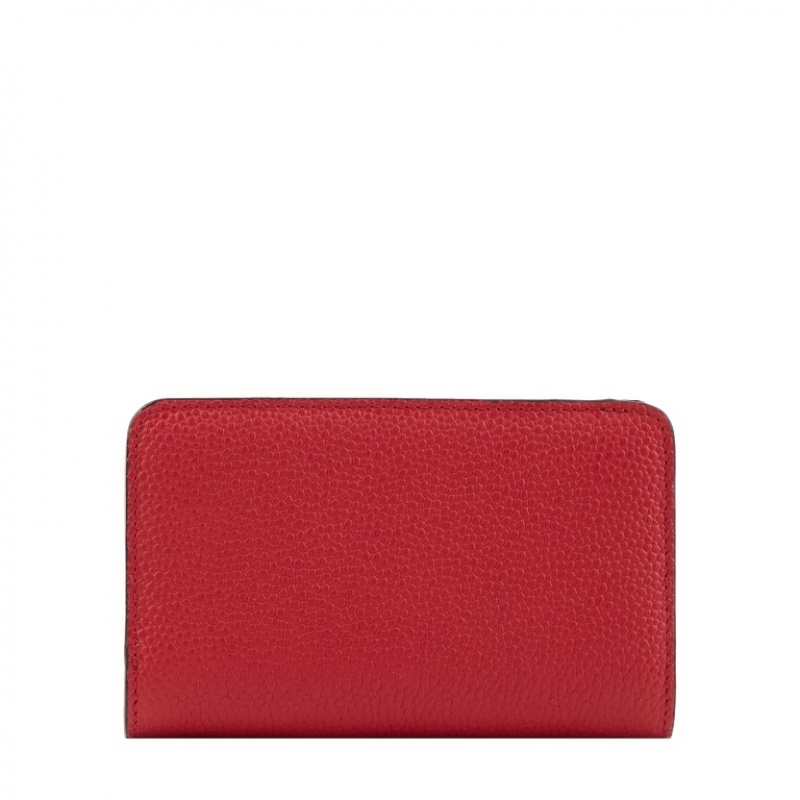 Lancel Ninon Compact Rectangular Zipped Geldbörse Damen Rot | TEA8078YE