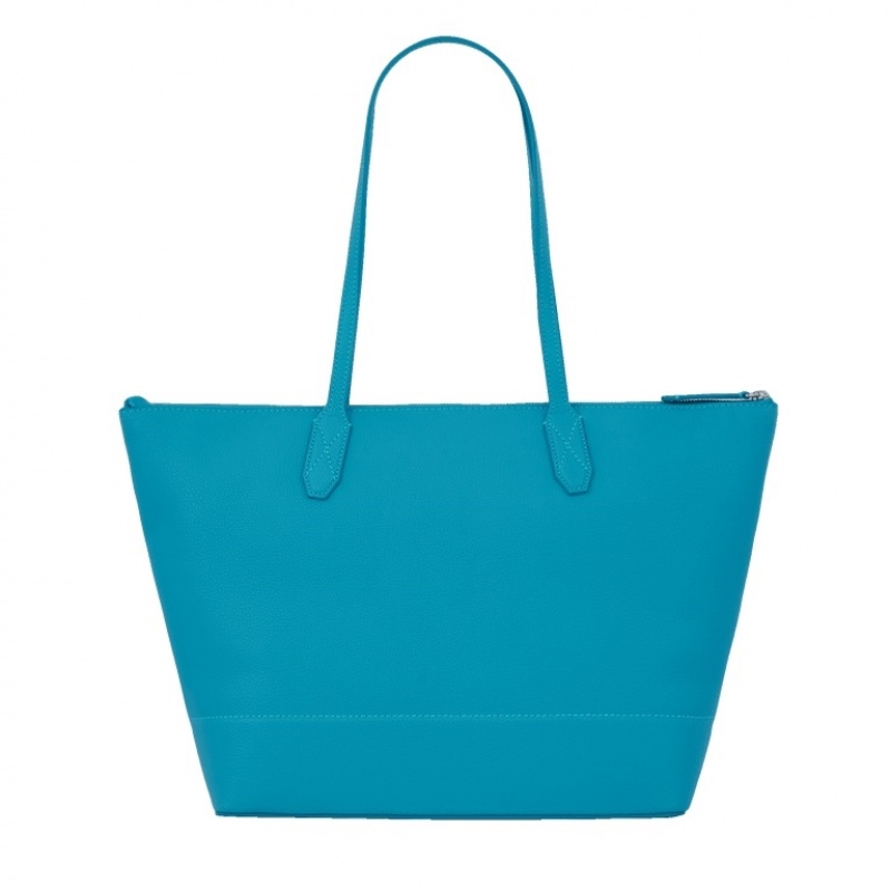 Lancel Ninon Ew Zip Tragetaschen Damen Blau | IIA2055LK