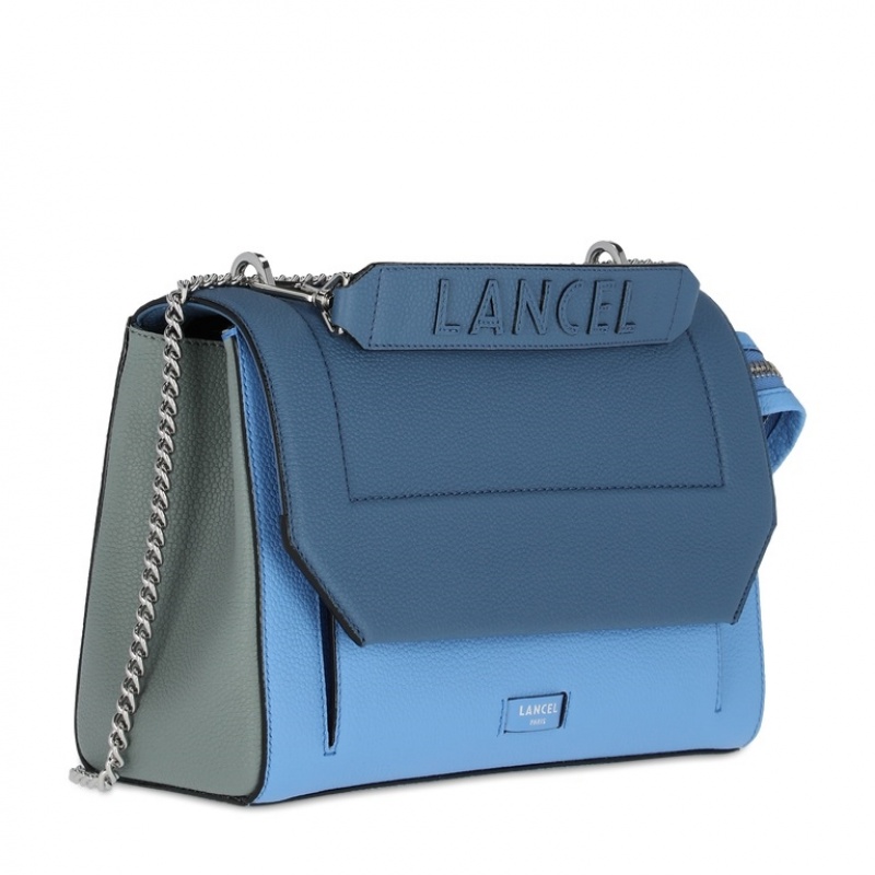 Lancel Ninon Flap Handtasche Damen Blau | XTC2989UD