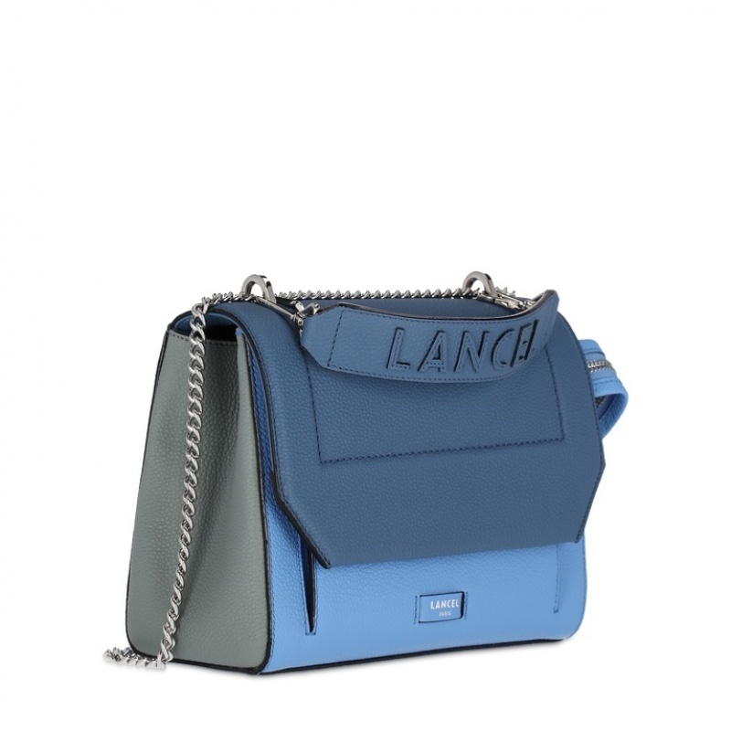 Lancel Ninon Flap Handtasche Damen Blau | ZCH3498CJ