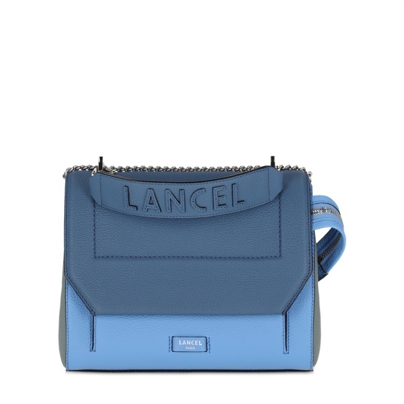 Lancel Ninon Flap Handtasche Damen Blau | ZCH3498CJ