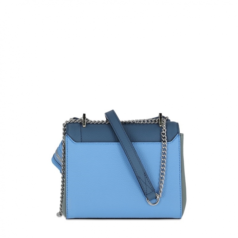 Lancel Ninon Flap Handtasche Damen Blau | VGM1530OH