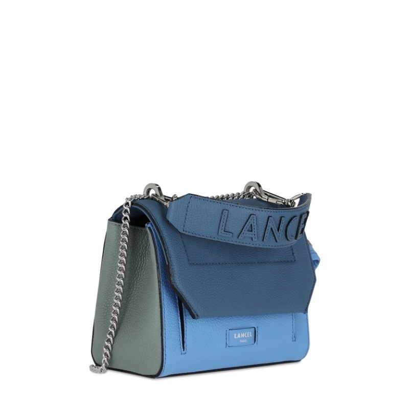 Lancel Ninon Flap Handtasche Damen Blau | VGM1530OH