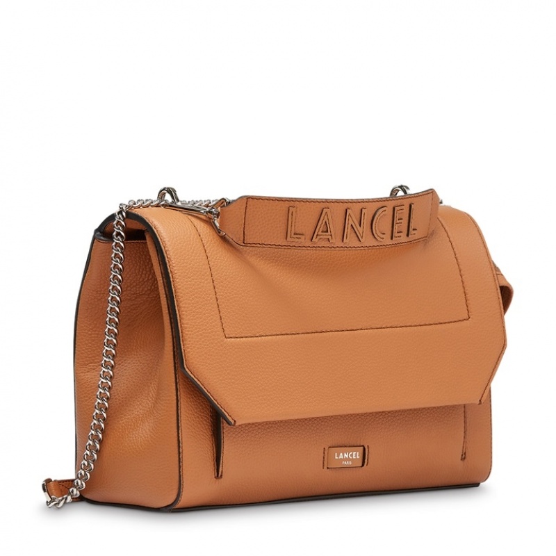 Lancel Ninon Flap Handtasche Damen Braun | SGP9256XD