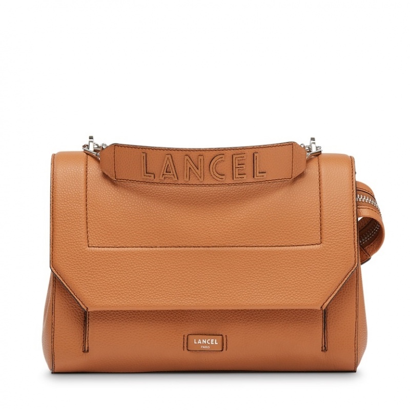 Lancel Ninon Flap Handtasche Damen Braun | SGP9256XD