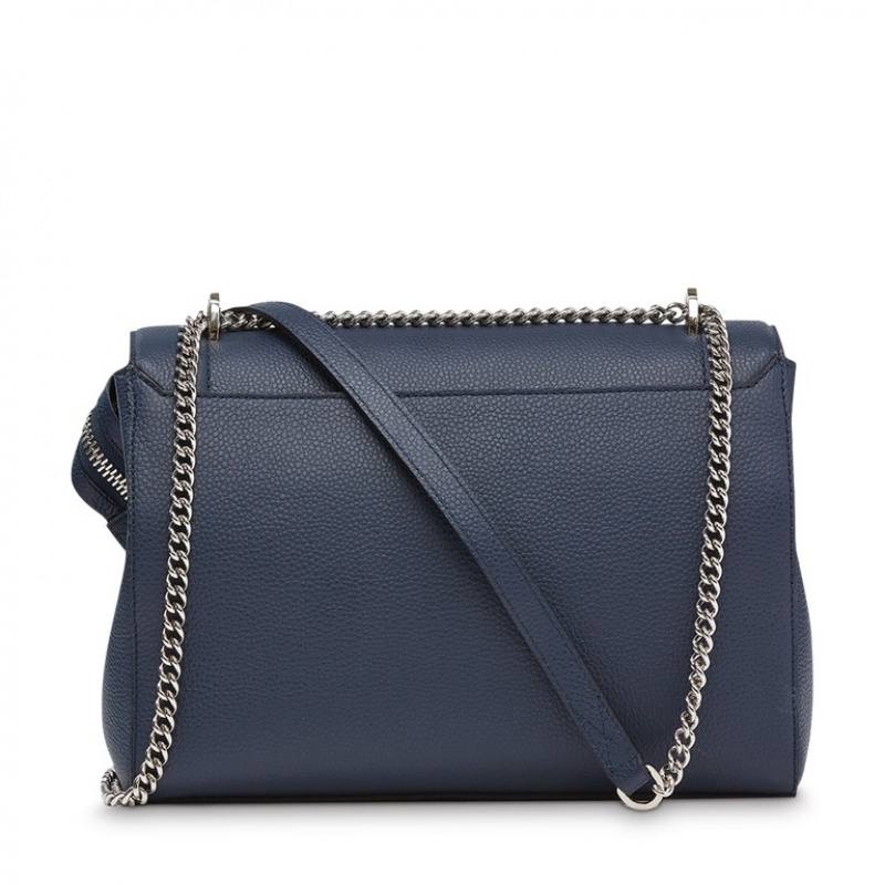 Lancel Ninon Flap Handtasche Damen Dunkelblau | VAO6516FM