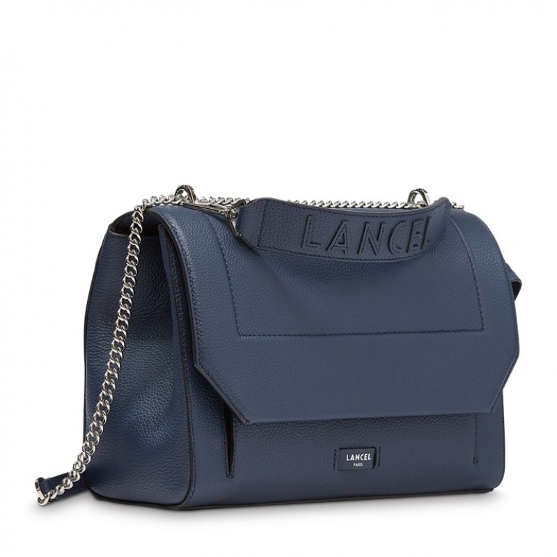 Lancel Ninon Flap Handtasche Damen Dunkelblau | VAO6516FM