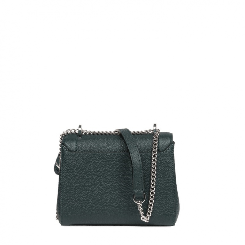 Lancel Ninon Flap Handtasche Damen Dunkelgrün | JCT94100GF