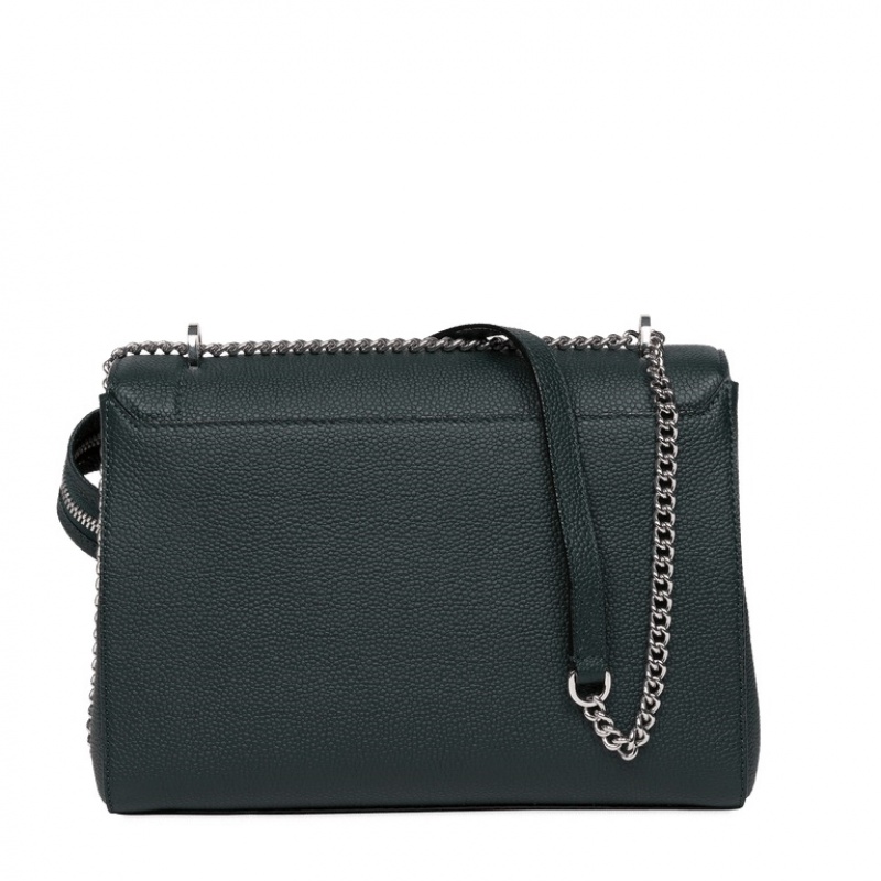 Lancel Ninon Flap Handtasche Damen Dunkelgrün | ADY1649ZH