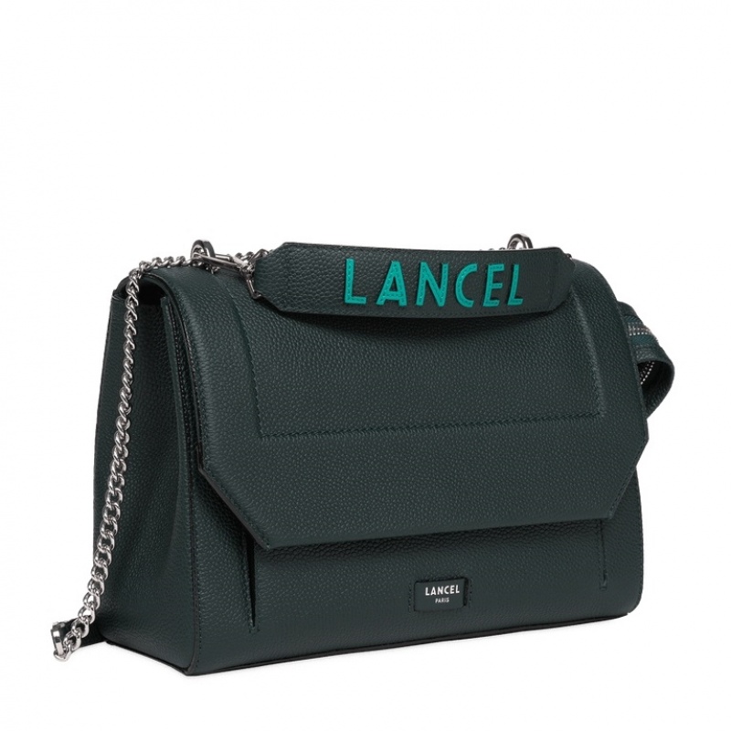 Lancel Ninon Flap Handtasche Damen Dunkelgrün | ADY1649ZH