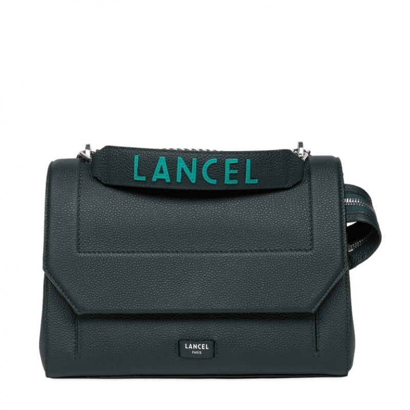 Lancel Ninon Flap Handtasche Damen Dunkelgrün | ADY1649ZH