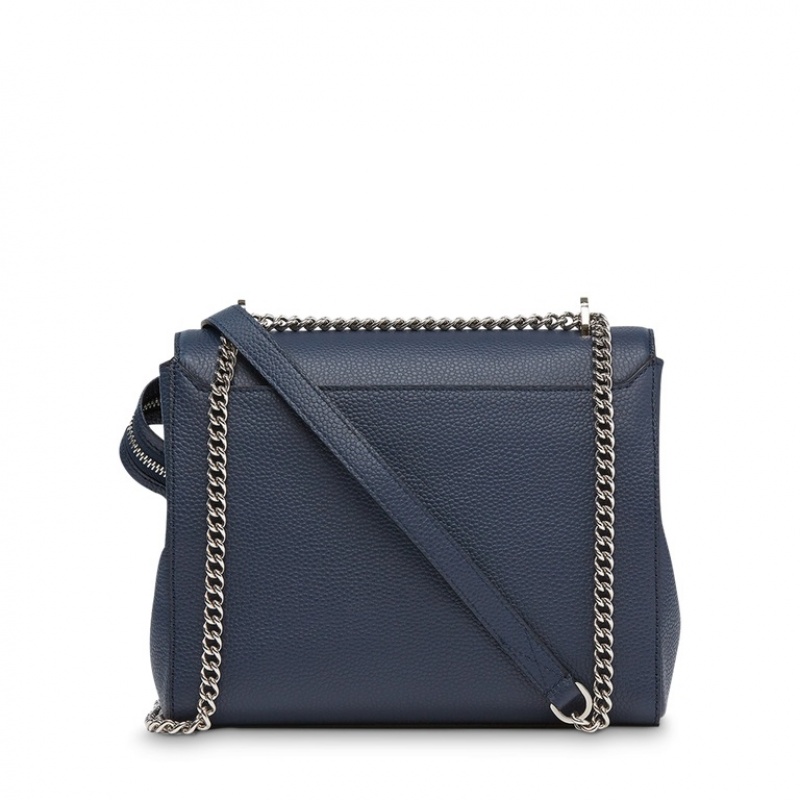 Lancel Ninon Flap Handtasche Damen Dunkelblau | UYJ9358MB