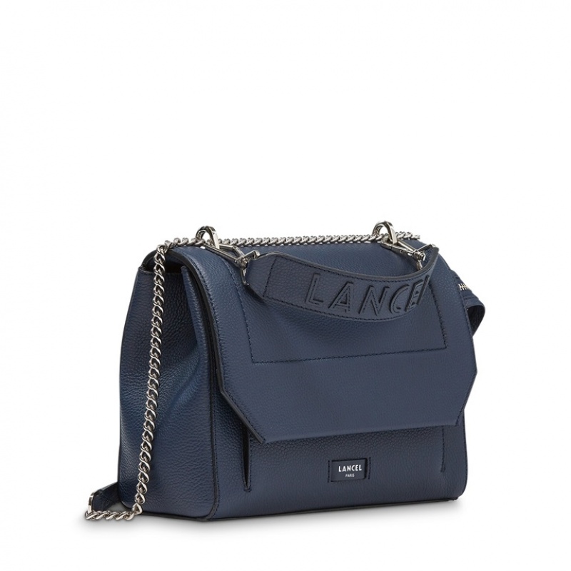 Lancel Ninon Flap Handtasche Damen Dunkelblau | UYJ9358MB