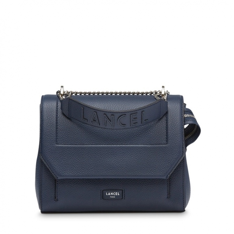 Lancel Ninon Flap Handtasche Damen Dunkelblau | UYJ9358MB