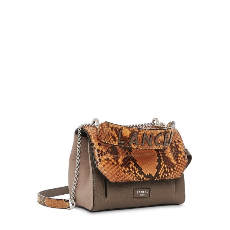 Lancel Ninon Flap Handtasche Damen Orange Grau | XKS9930KB