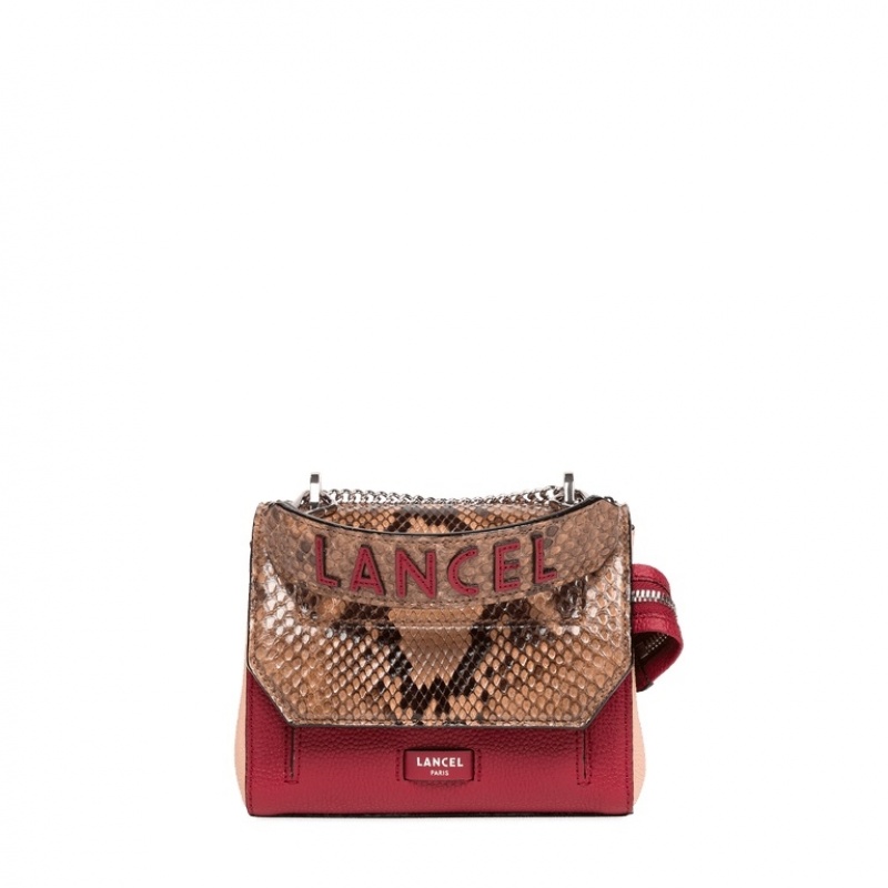 Lancel Ninon Flap Handtasche Damen Orange Rot | TVN6941EF