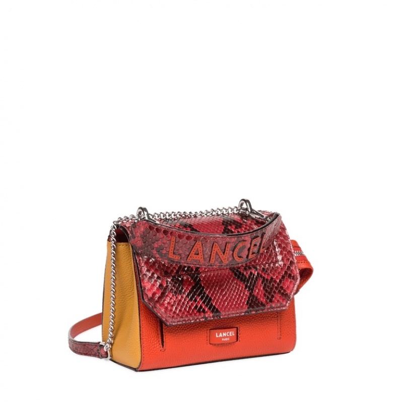 Lancel Ninon Flap Handtasche Damen Orange Rot | BXH7323ER