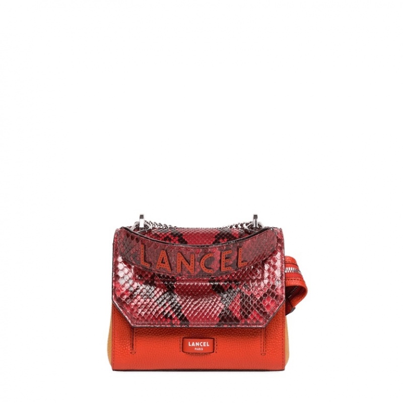 Lancel Ninon Flap Handtasche Damen Orange Rot | BXH7323ER