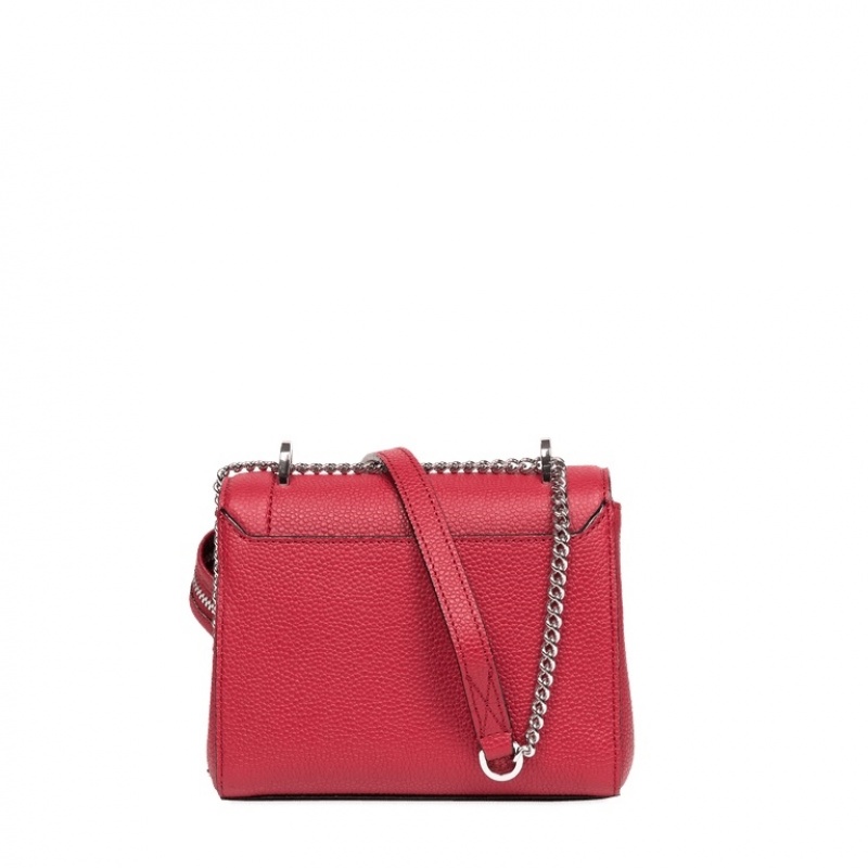 Lancel Ninon Flap Handtasche Damen Rot | PUY8681SY