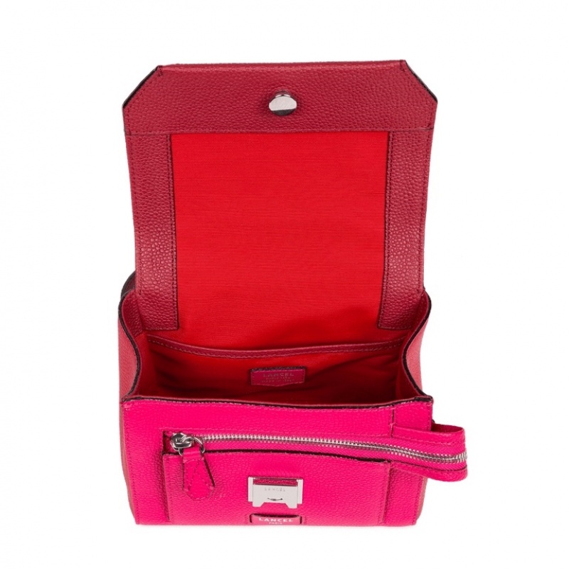 Lancel Ninon Flap Handtasche Damen Rot | KZH3639JG