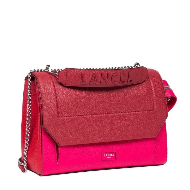 Lancel Ninon Flap Handtasche Damen Rot | KIH9730DS