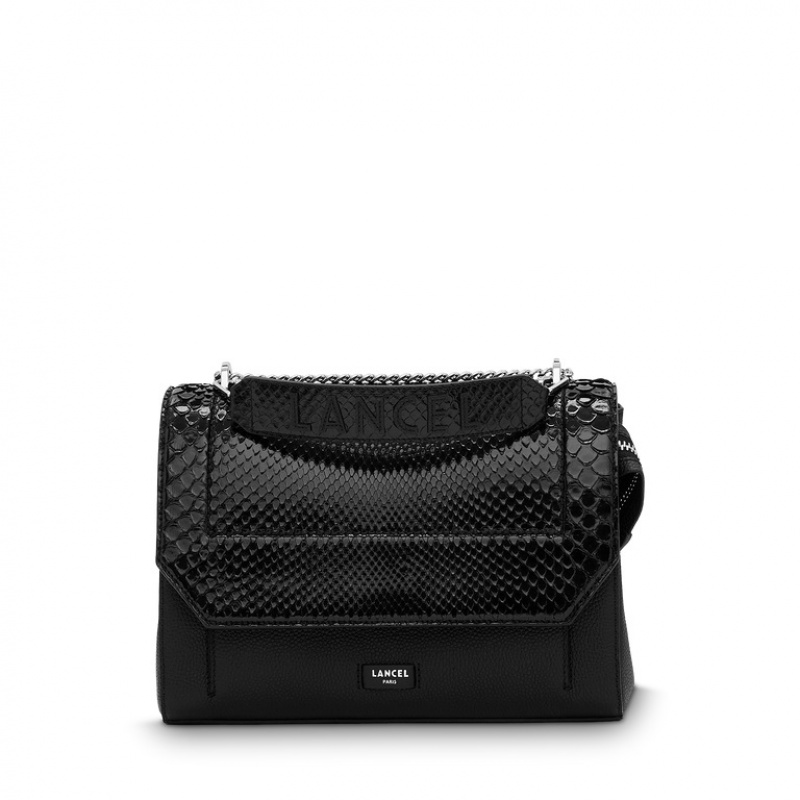 Lancel Ninon Flap Handtasche Damen Schwarz | KNG589XZ